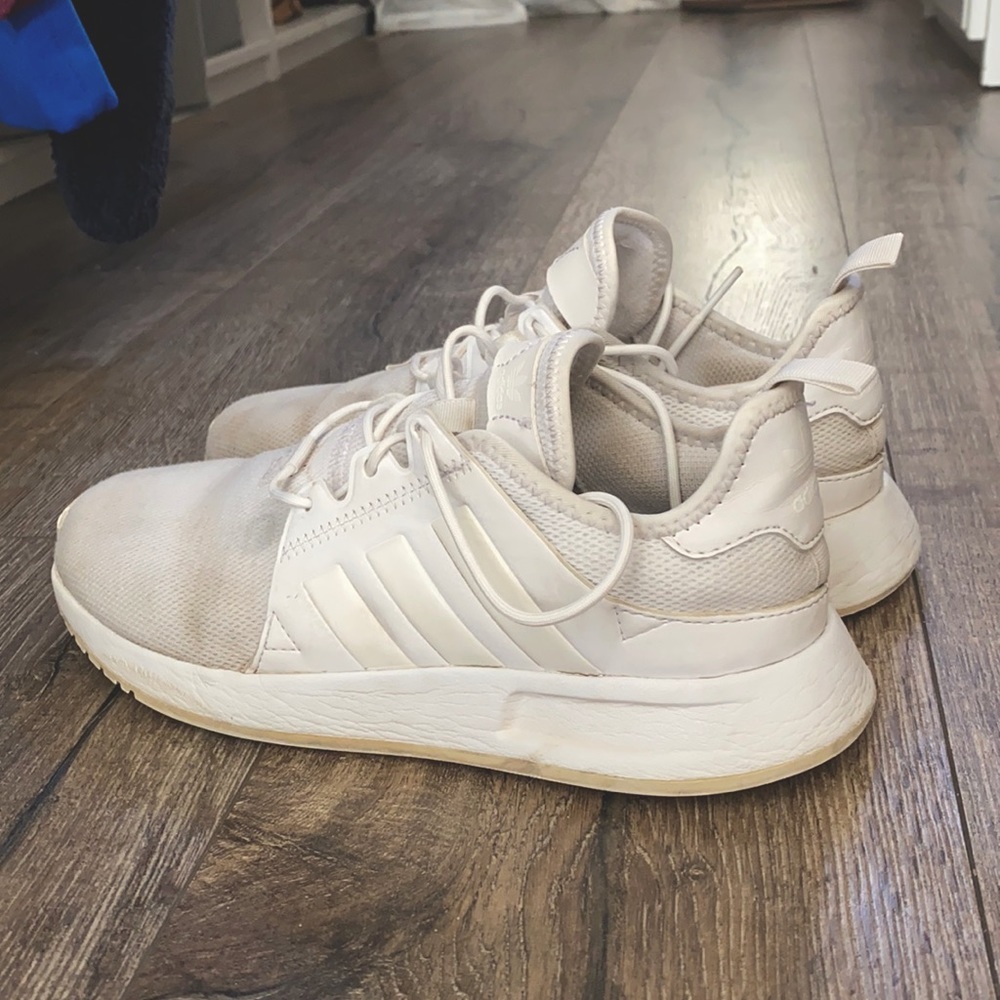 White adidas running shoes